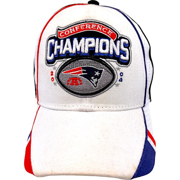 New England Patriots 2004 AFC Champions Reebok Adjustable Hat - Picture 1 of 12